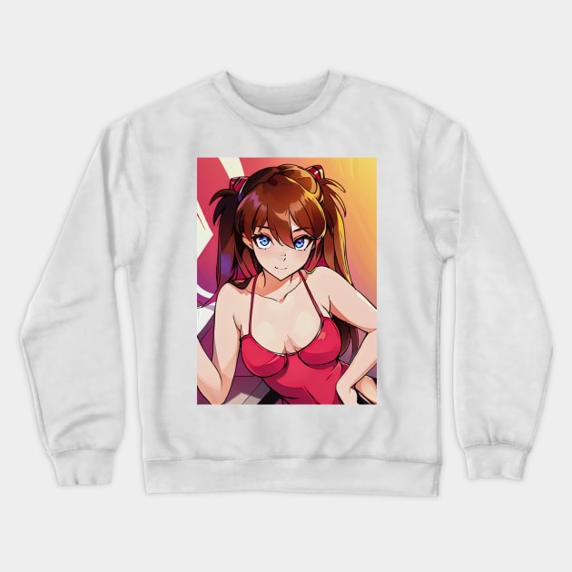 Asuka Langley Crewneck Sweatshirt by mindworldz